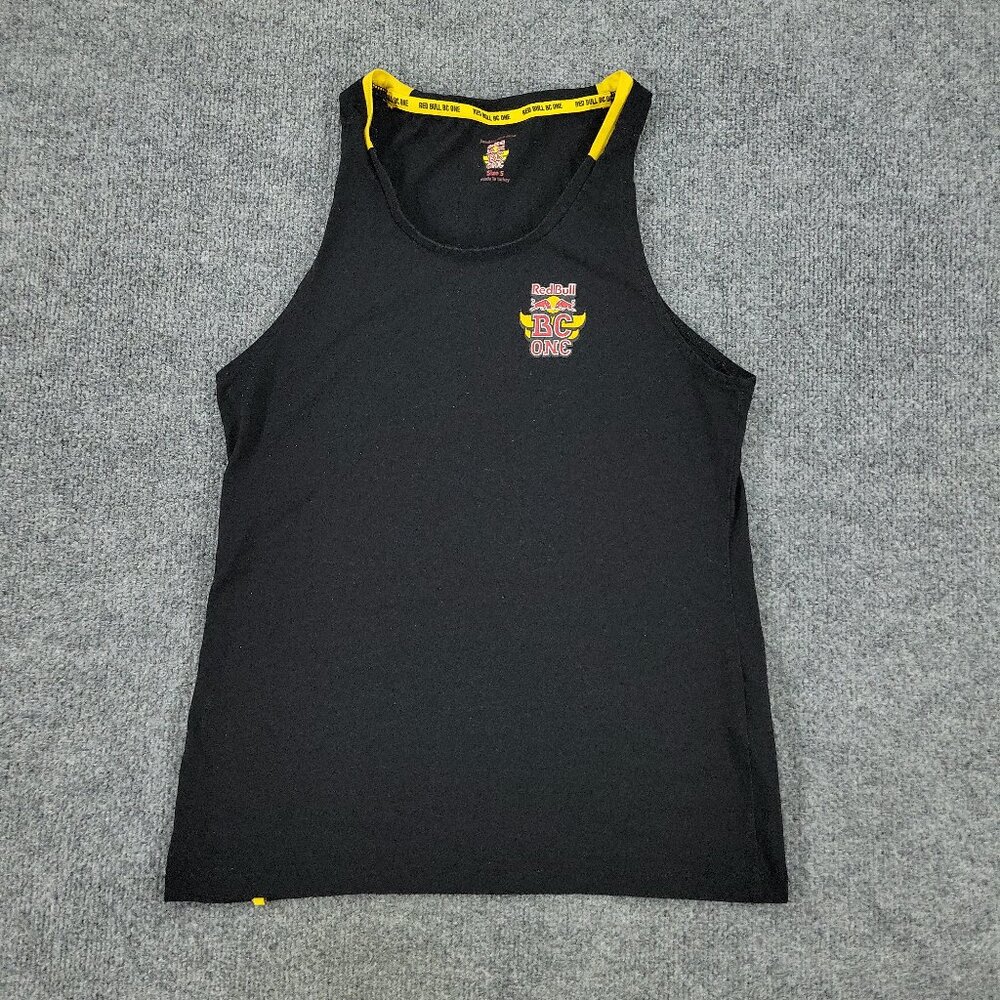 Red Bull Tank Top Shirt Women's Small Black BC One Breakdance Graphic Sleeveless